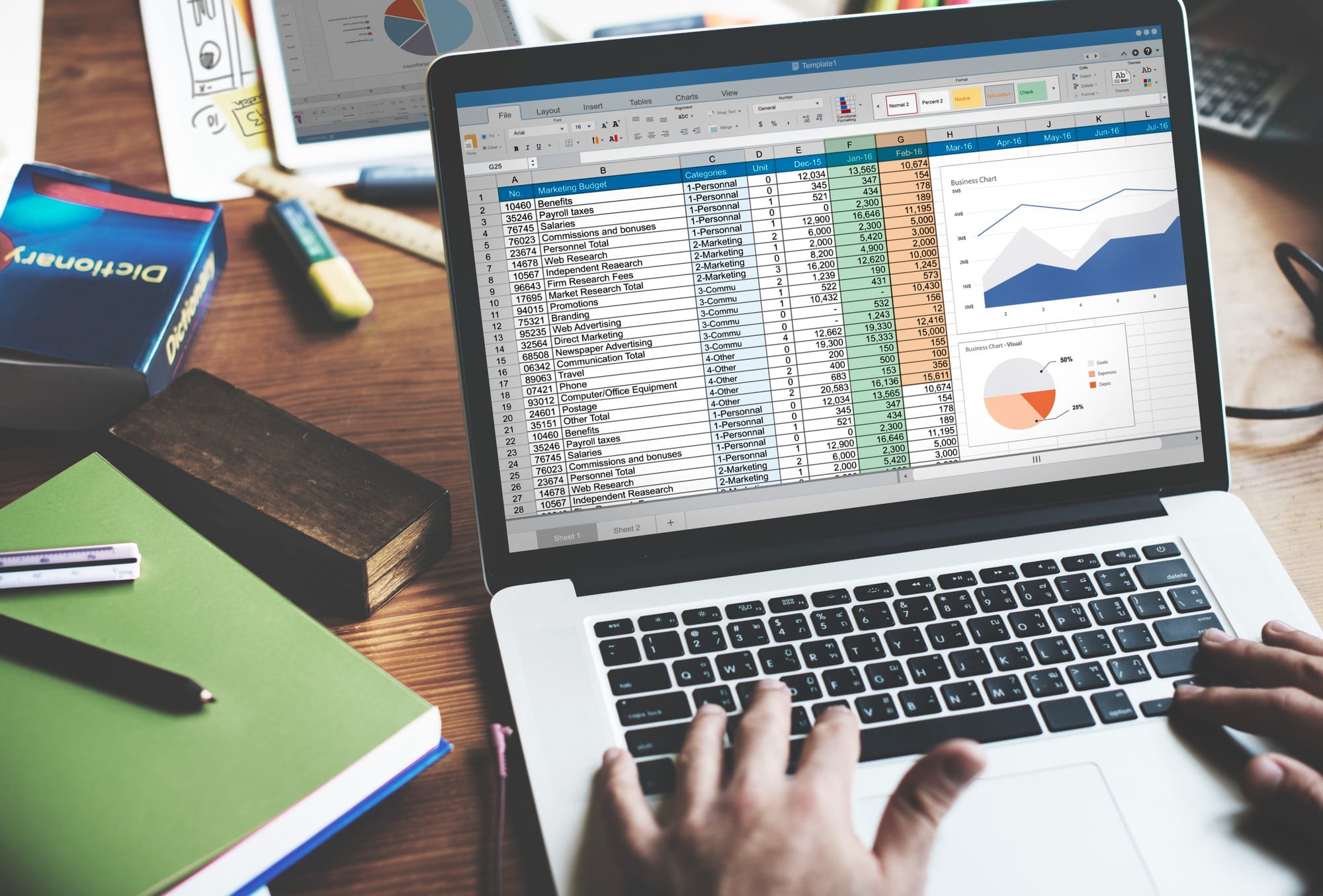 Bild von Excel als Buchhaltungssoftware